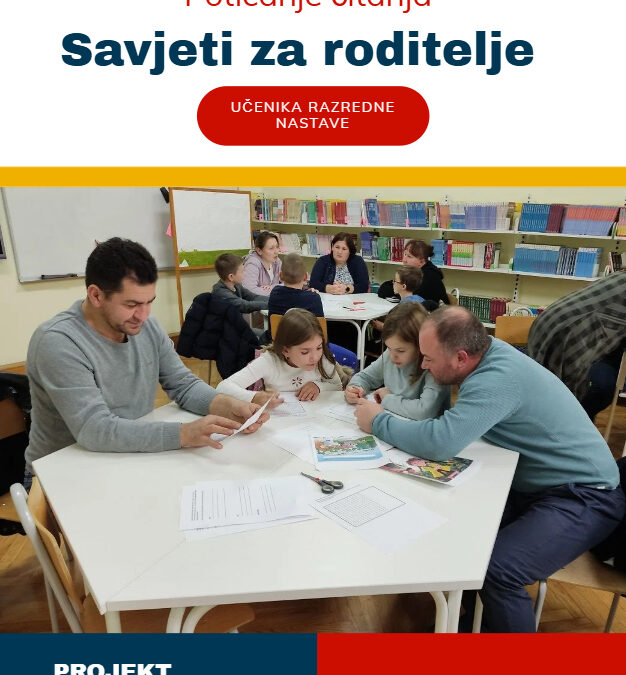 E-knjiga “Poticanje čitanja: Savjeti za roditelje razredne nastave”